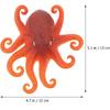 Mochi Animals Soft Squeeze Toys Lifelike Octopus Shape Novelty Press Stress Toy Accessories Cartoon Animal Vent for Ornament Adorable Vent Toys