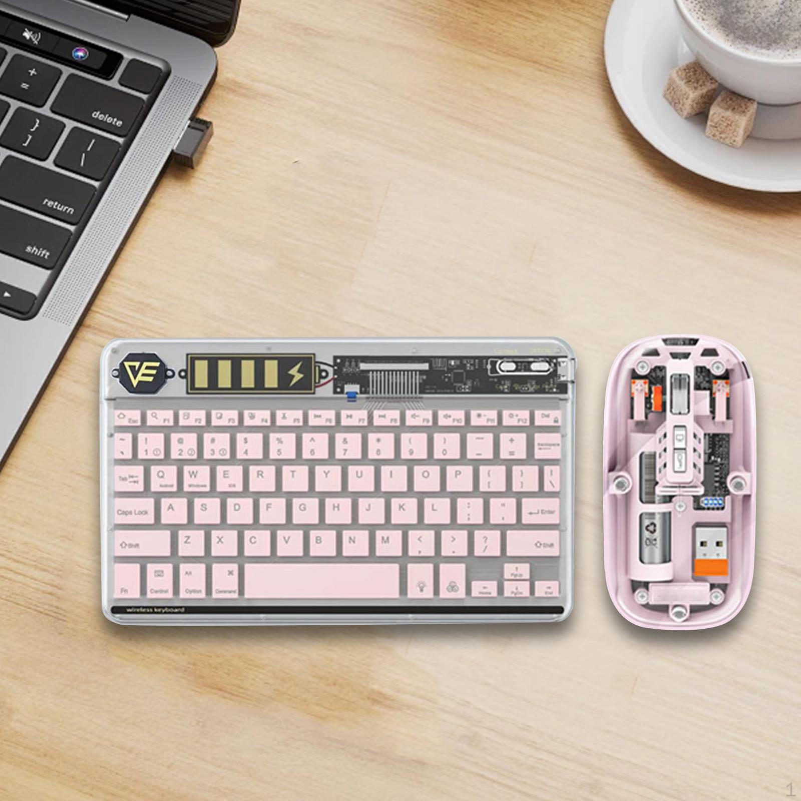 

Беспроводная клавиатура и мышь Combo Office Home Portable с подсветкой для ноутбука