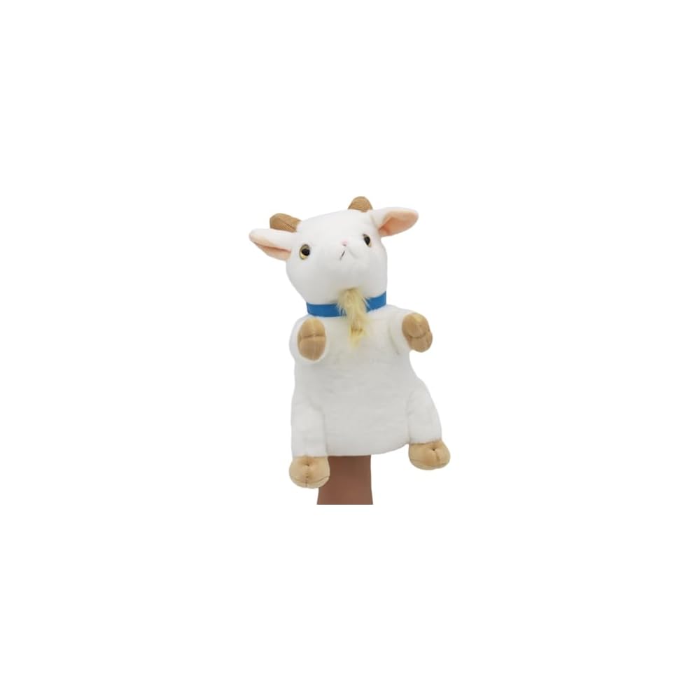 Takeoff Hand Puppet Goat Soft Toy for Kids Interactive Play Educational Fun