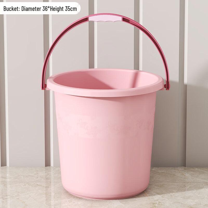 ZISIZ Thickened Plastic Portable Laundry Bucket