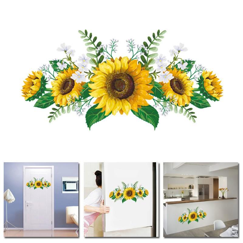 

Sunflower Stickers Wall Sticker 30*60cm Accessories Bedroom