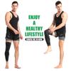1 PEZZO Manica a Compressione Integrale per Gambe Sportiva Ginocchiera Supporto Protettore per Sollevamento Pesi Artrite Dolore Articolare Sollievo Strappo Muscolare