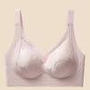 Seamless Embossed Bust Lifting Bra, Wireless Fixed Cup Anti-Sag Back Smoothing Shaping Bra