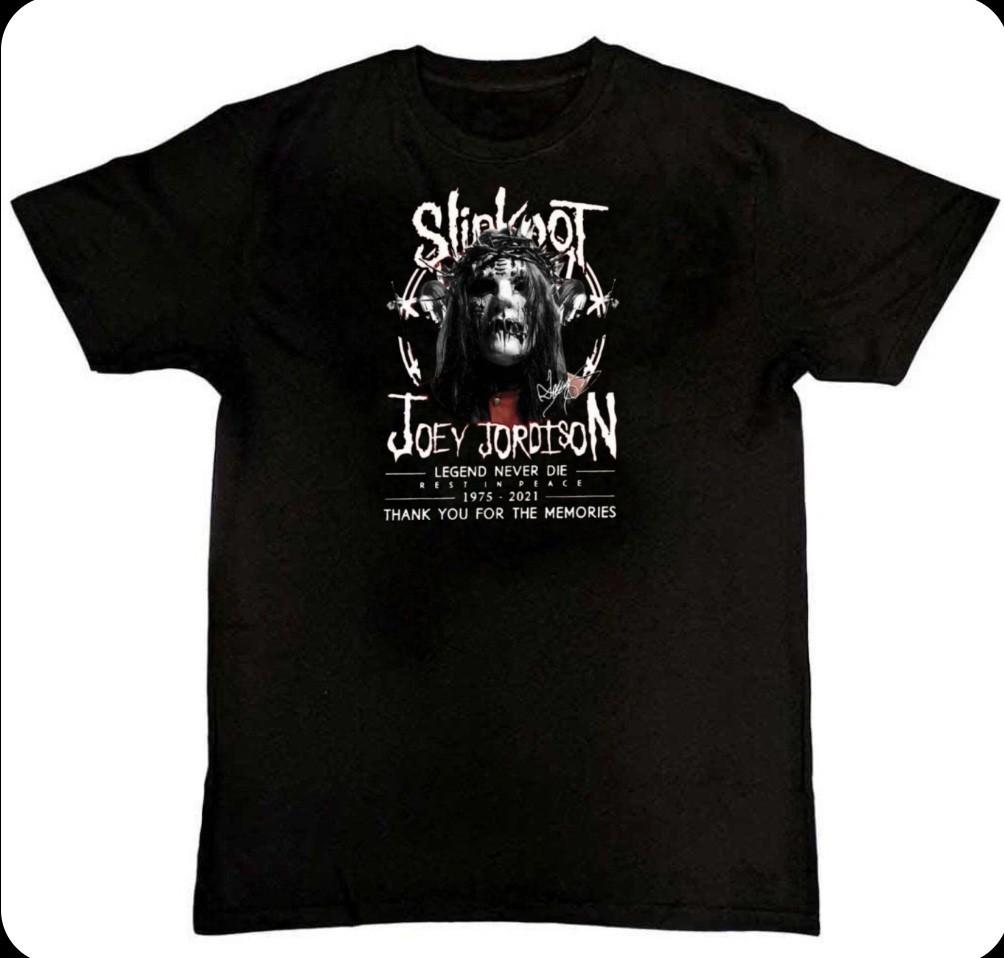 New Rare Joey Jordison 1975-2021 Graphic Print T-Shirt S