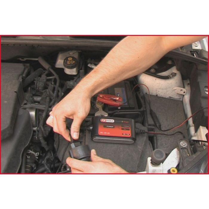 Chargeur de batterie 12 V/2 A - KS Tools 550.1730 - Câbles Batterie auto