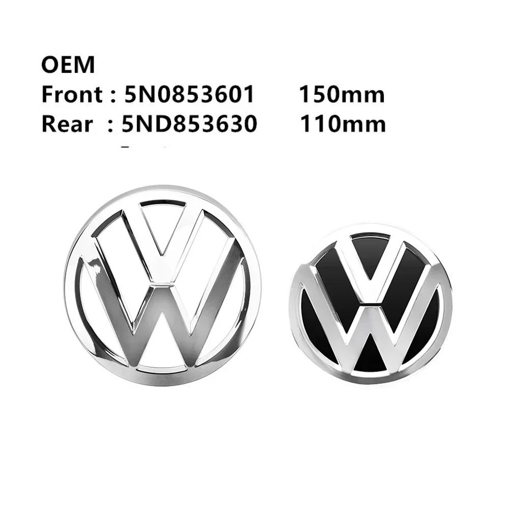 VW Volkswagen Car Front Grille Rear Trunk Emblem Badge Lid Cover Logo Decoration Sticker For VW Tiguan 2012-2017 Year Accessories