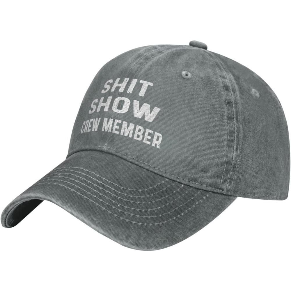 Funny Hat Shit Show Crew Member Hat Women Dad Hats Adjustable Caps