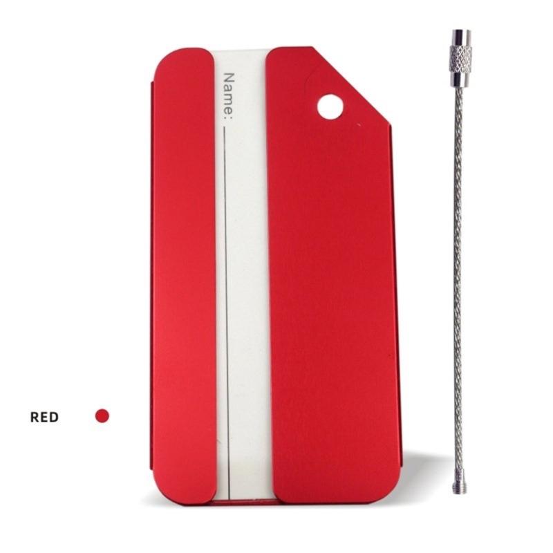 7 Pieces Practical Aluminum Alloy Luggage Labels With Privacy Protection And Wear Resistant Design Suitcase Identifier
