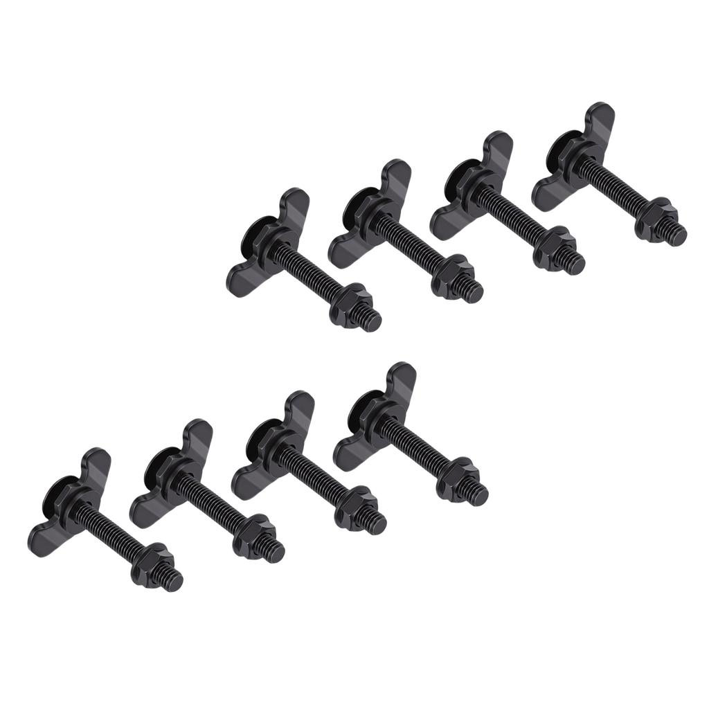8pcs M8x60 L Track Double Lug Thrded Stud Nut Fitting 6000lbs Load Capacity for Truck Bed Trailer Pickup RV ATV