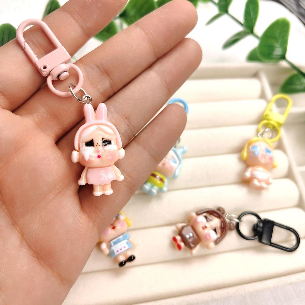 Cute Crying Baby Girl Cure Keychain Mobile Phone Pendant Girl Soft Cute Backpack Jewelry Girlfriend Couple Gift