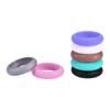 7Pcs Colors Women Silicone Wedding Ring Set Outdoor Workout Flexible Band #9