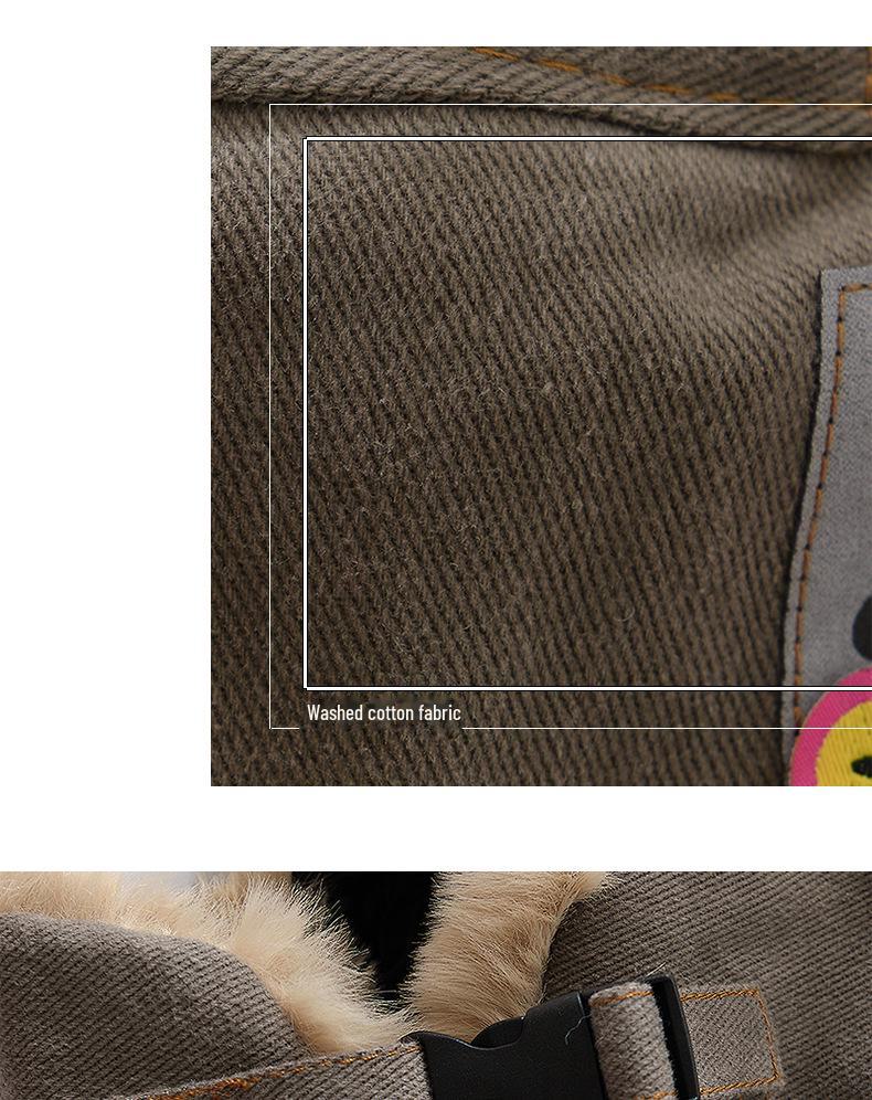 Lei Feng Stil Wintermütze - Unisex, Winddicht, Dicke Ohrenschützer für Radfahren & Kaltes Wetter, Geeignet für Großen Kopfumfang