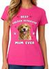 Best Golden Retriever Mum Ever Ladies T-Shirt Cute Dog Mother Gift Tee