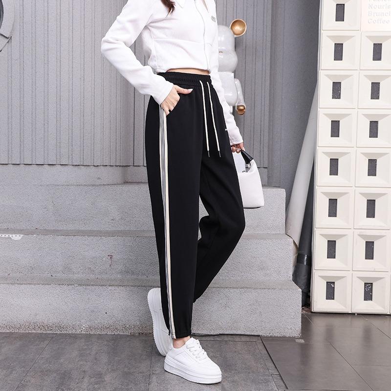 Gray Sweatpants Children's Spring and Autumn Thin New Loose and Thin Radish Small Tied Feet Casual Sweatpants