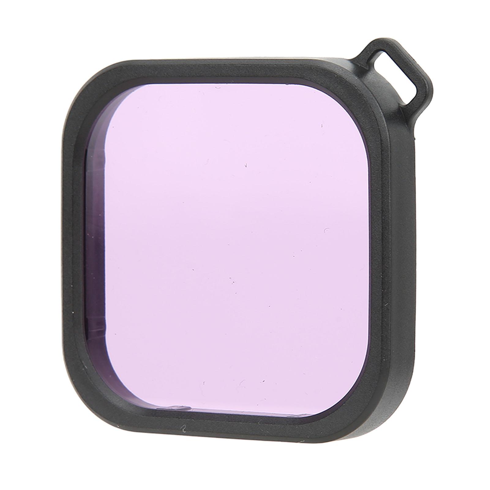 Fishine Waterdichte Behuizing Duikfilter Waterdichte Behuizing Shell Filters voor Hero 8 9 Actiecamera Accessoires Paars Filter