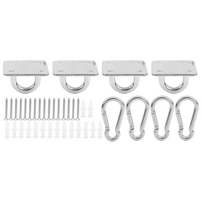 Závěsná deska z nerezové oceli na strop pro montáž na stěnu Spona s pevným hákem pro houpací síť