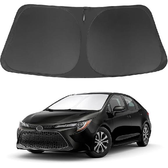 TINGLU Sun Shade For Tesla Model X Tesla X 2016-2024 2025 Accessories Windshield Sun Shade Window Shade UV Rays Protection Sun Visor Cover With