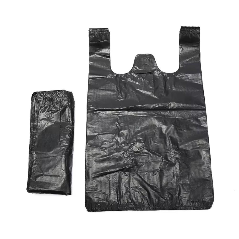 Black Handled Trash Bags Disposable Supermarket Shopping Bags Garbage Bags Home Cleaning Supplies