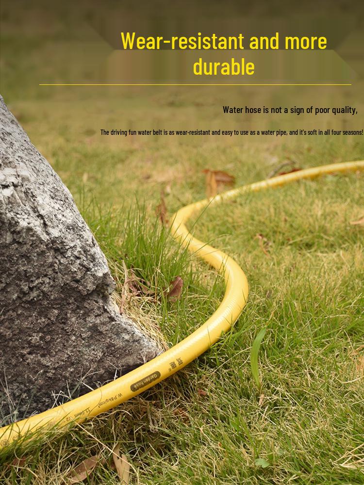 4-Point TPE Garden Hose: Home Car Wash & Watering with Water Gun Nozzle