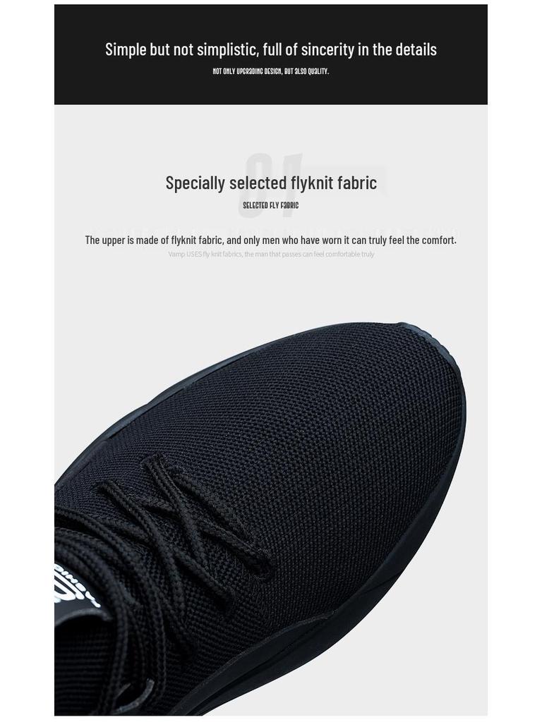 Andningsbara sneakers för män i stora storlekar: Mångsidiga Modetygskor för Vår & Höst