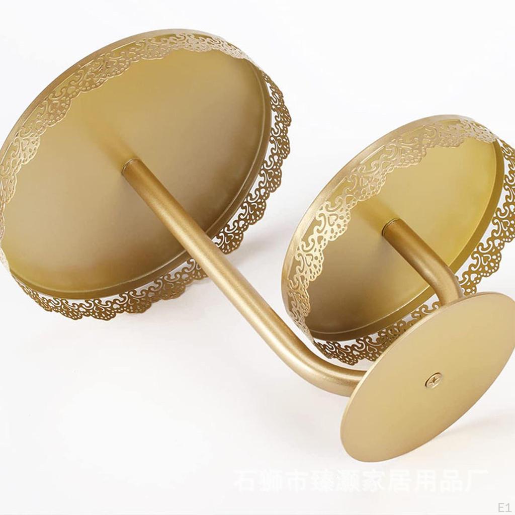 2 Tier Cake Stand Display Holder ,Serving Platter Serving Tray ,Dessert towers Round Cupcake Stands