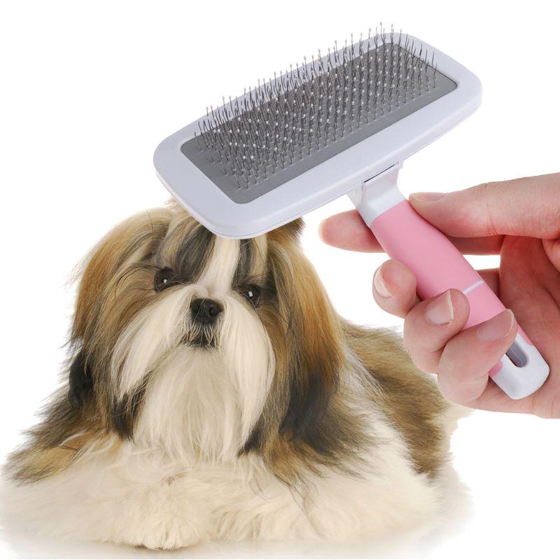 Buy Pet Grooming Comb Shedding Hair Flea Lice Remove Brush Cleaning Dog