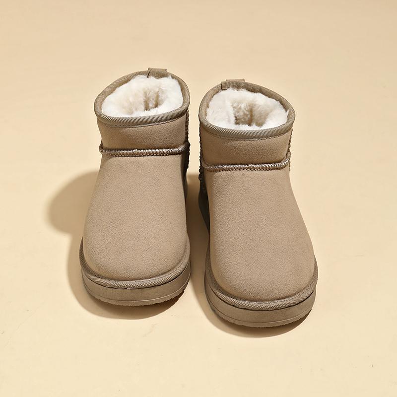 TUINANLE Nye dames vinter snøstøvler med tykt fløyelsfôr for sklisikkerhet, varme og komfort