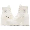 New Chuck 70 De Luxe Women's Converse Heel Leather High 'Egret' Women's A07127C