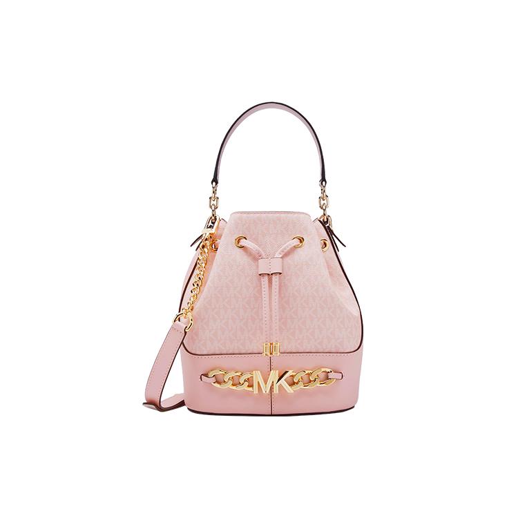 

Новая коллекция багажа MICHAEL KORS MICHAEL KORS Кожаная сумка-ведро из коровьей кожи, Сумка на плечо, Сумка через плечо, Сумка женская розовая 30S2GDVS6B-688 23.1*15.0*24.9CM