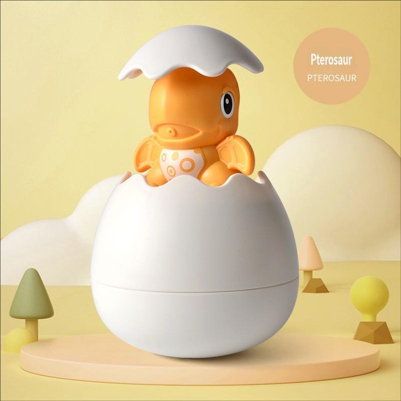 Summer Baby Bath Toy Bathroom Bath Dinosaur Eggs Baby Children Spray Water Little Yellow Duck