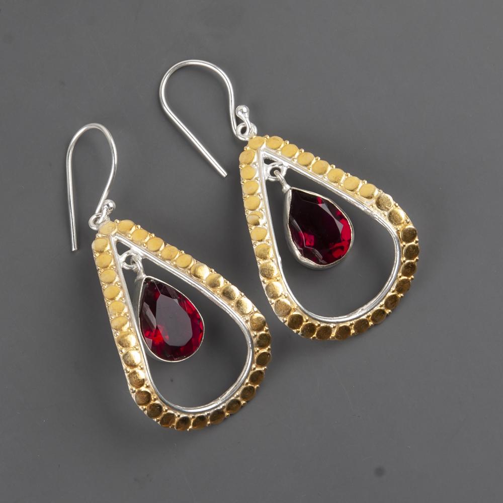 Pink Rubellite Gemstone Jewelry, 925 Sterling Silver Earrings, Handmade Gorgeous Jewelry, Designer Earrings Gift For Sister