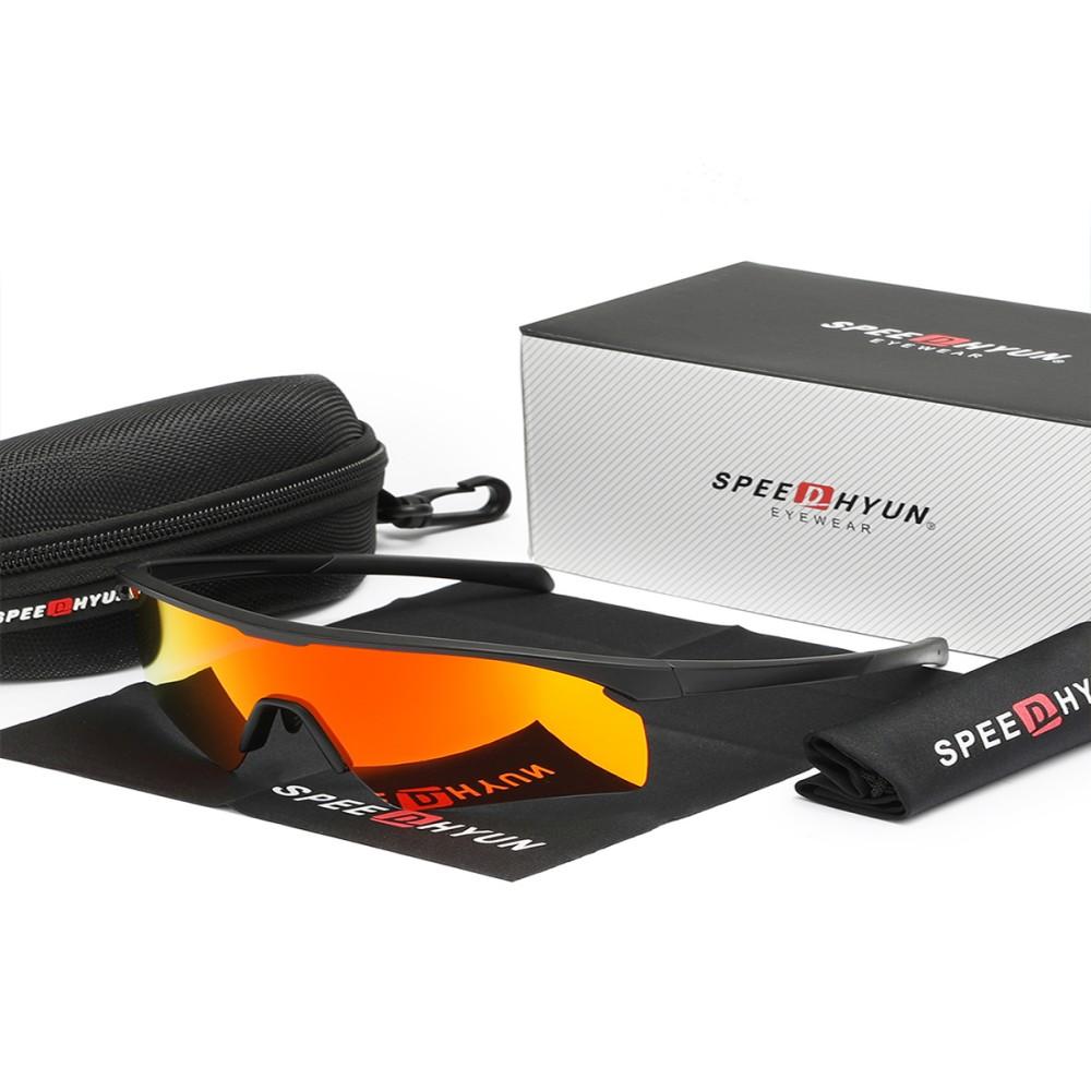 Anti-Fog Mountain Bike Glasses SPEEDHYUN Polarized UV400 & Ventilation System for Trail Riding