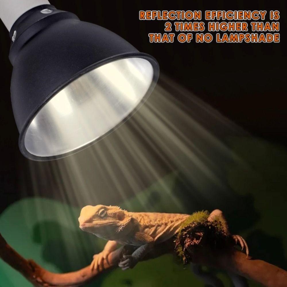 Black Pet Light Bulb Bracket 110-240V UVB Reptile Lamp Reptile Heating Lamp  Reptile Terrarium