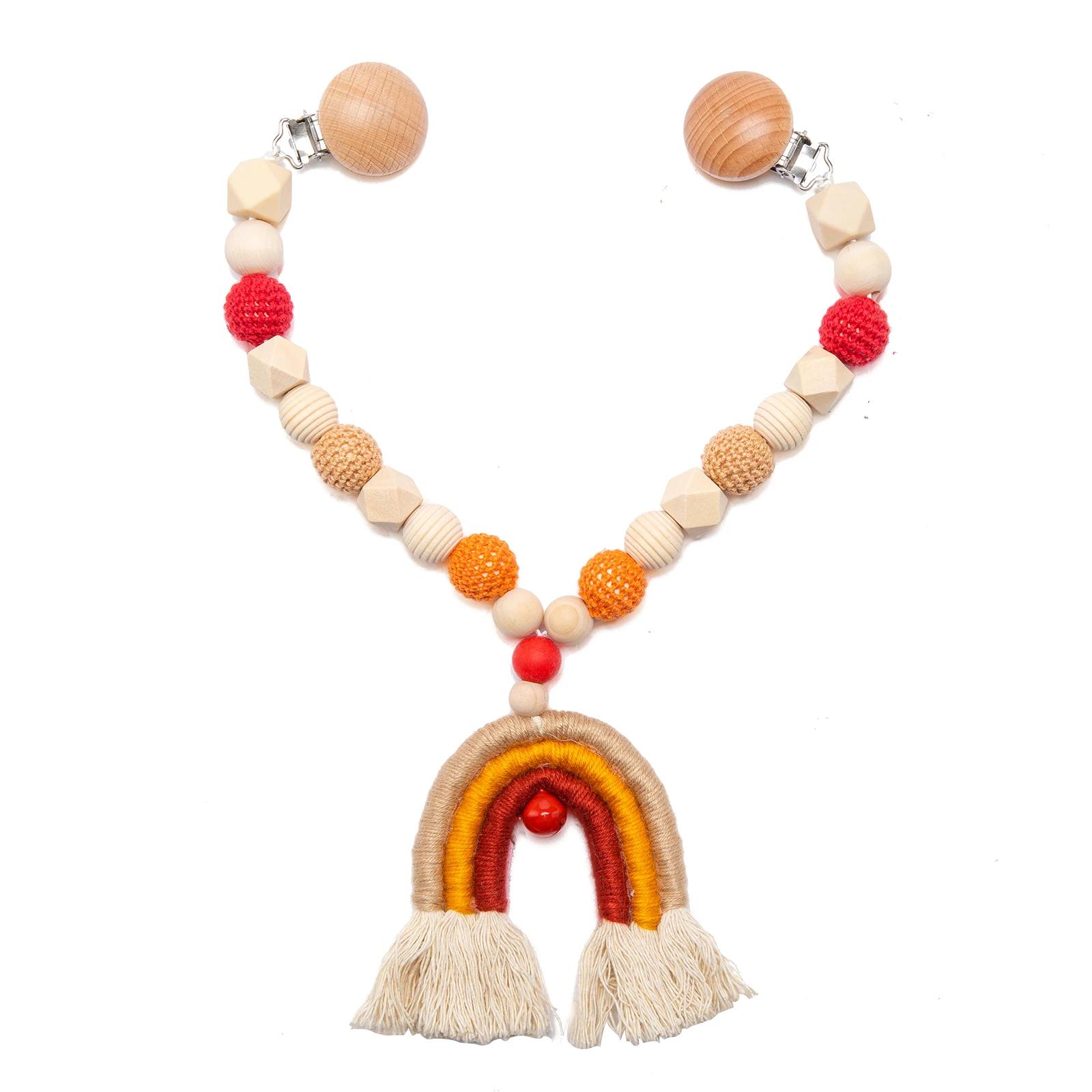 Baby Rattle Toys 0-12 Months Newborn Crochet Rattle Stroller Mobile Toys Wooden Clips Pendant Toys for Newborn Baby Animal Toys