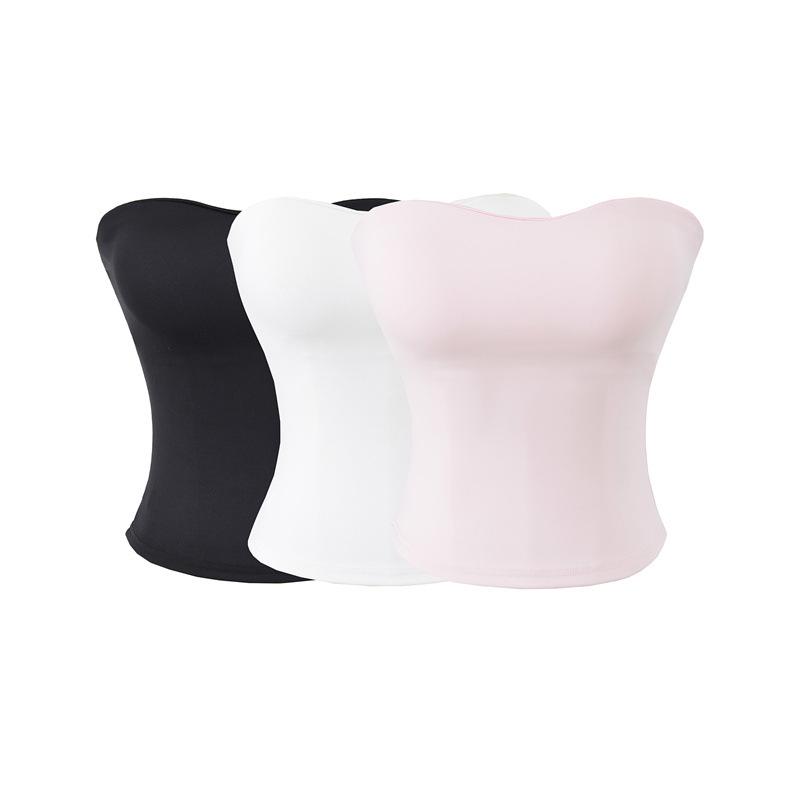 Spicy Girl Off-the-Shoulder Padded Bandeau Top: Slim Fit, Sleeveless Summer Vest