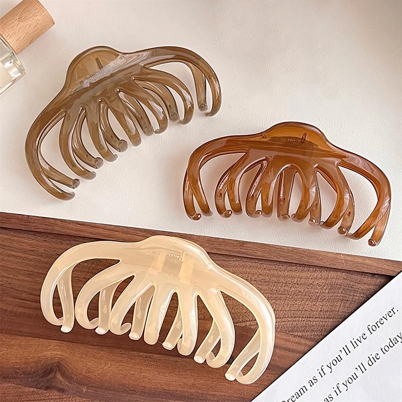 Sweet Simple Hair Claw For Women Girls Versatile Shark Clip Fashion Hair Accessories Vintage Temperament Hair Claw Gifts