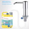 Dish Soap Dispenser For Kitchen Sink Dispenser Countertop Soap Dispenser Pump With Storage Rack Extension Tube Kit, Under Sink