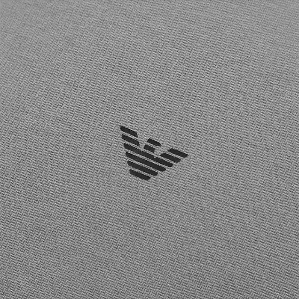 Emporio Armani Solid Color Cotton Short Sleeve Round Neck Logo Embroidered T-Shirt Men Tops EM000384-AF10779-U8082