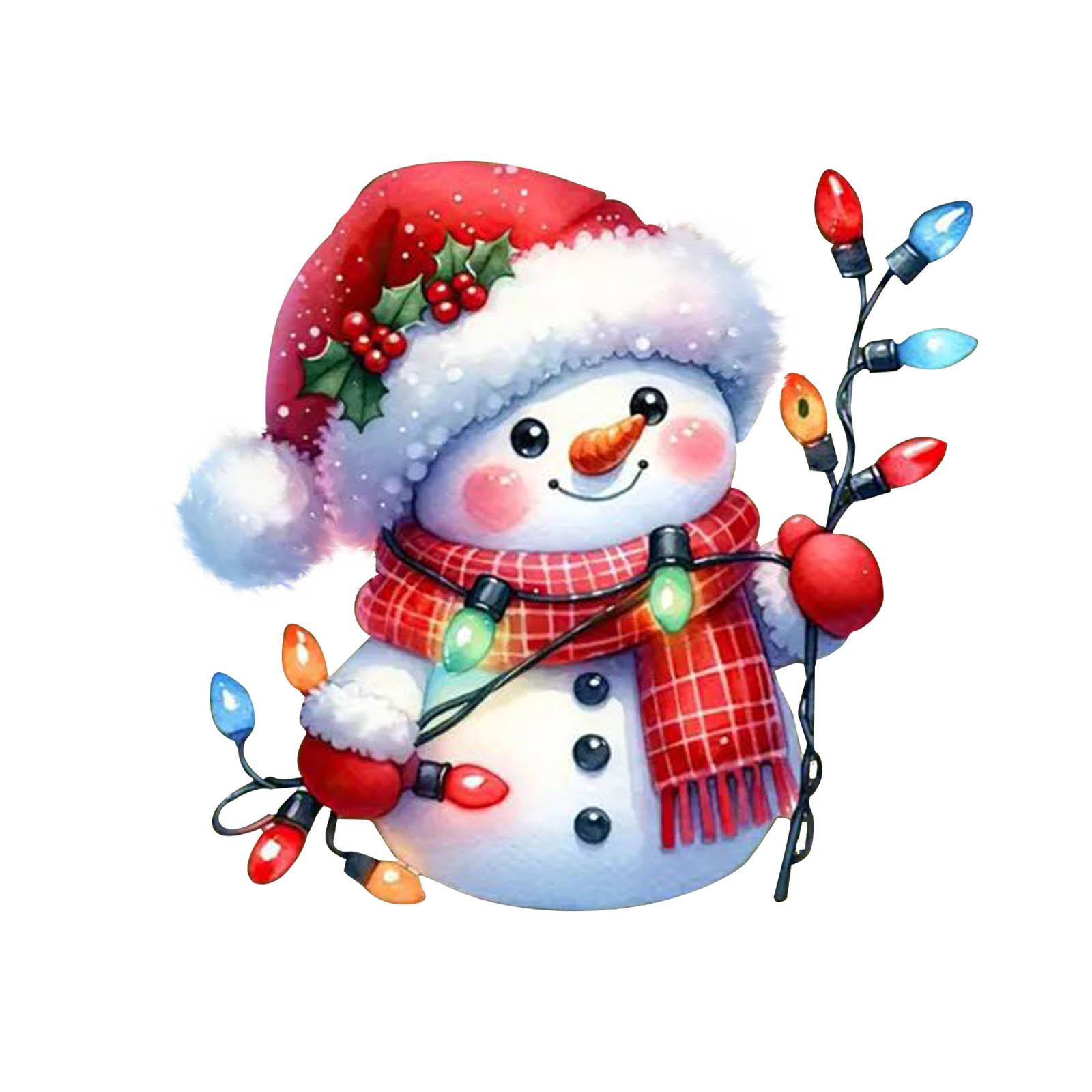 

Рождественские акриловые украшения, акриловые плоские подвесные украшения для рождественской елки, двухсторонняя печатная подвеска для дерева / автомобиля / рюкзаков 2D Flat One Size