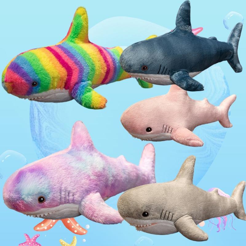 Plush Shark Pillow Toy Perfect For Bedtime Snuggles