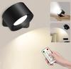 Portable Wall lamp Magnetic Touch Remote Adjustment USB Rechargeable Bedside No-wiring Cabinet Bedroom LED Reading Night Lamp