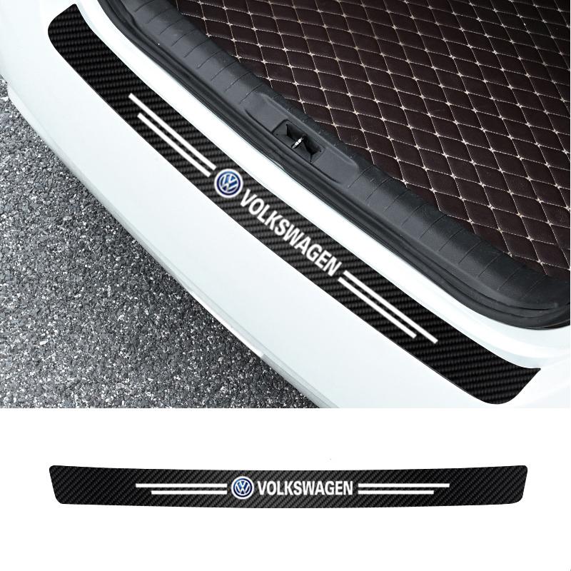2026 Hot For Volkswagen VW 5Pcs Car Logo Door Sill Threshold Anti-scratch Protector Stickers For VW R-Line GTI Golf 6 7 Polo CC