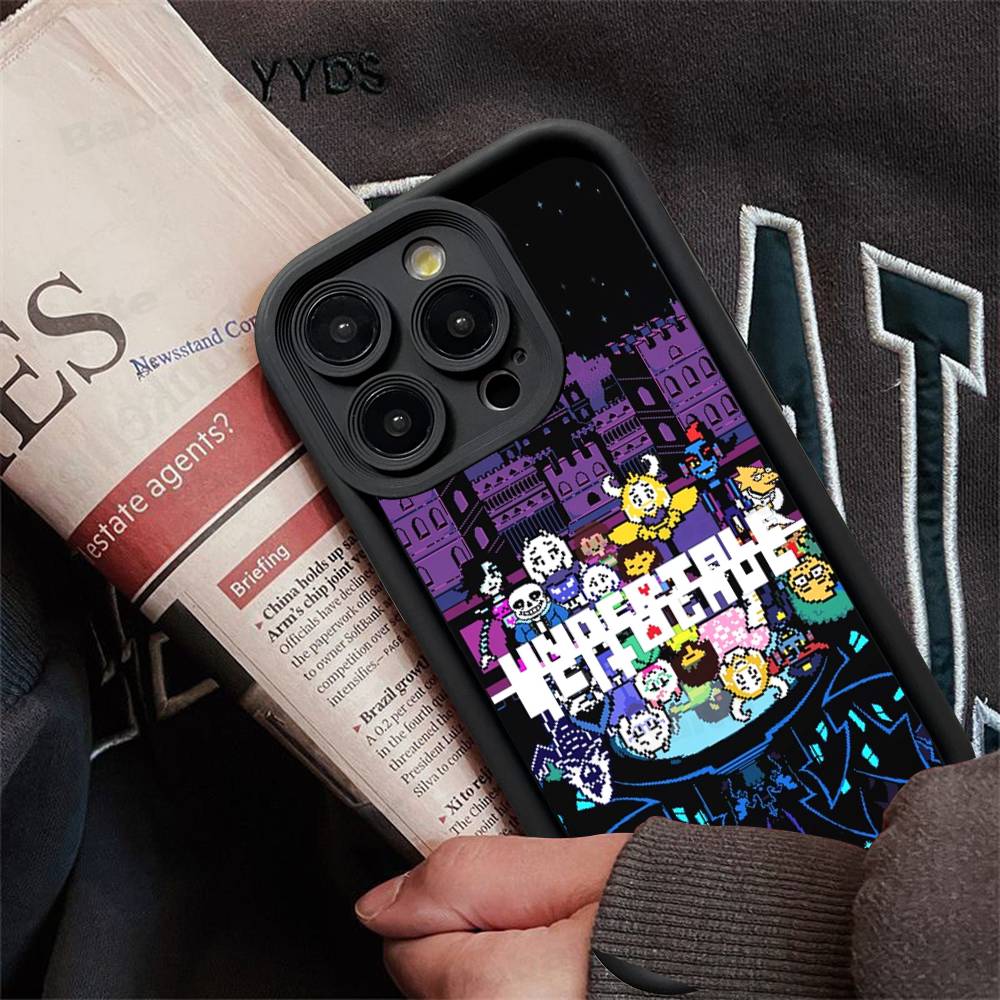 D-Deltarune Ralsei Phone Case For iPhone 16 15 14 Plus 13 12 11 17 Pro Max Pro Soft Cover