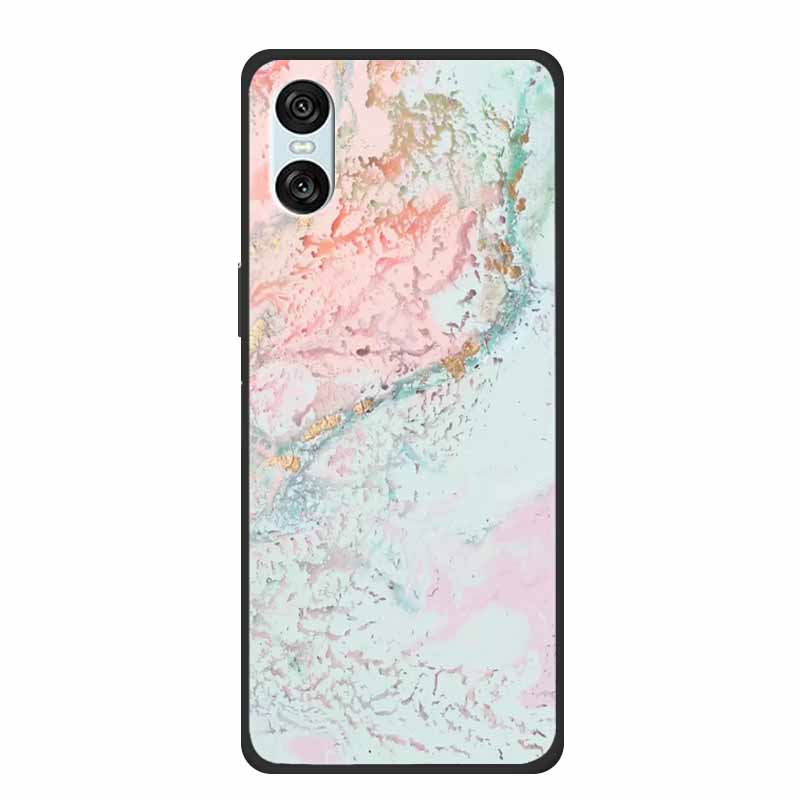 Case For Sony Xperia 10 VI 5G Marble TPU Soft Silicone Back Cover For Sony Xperia 10VI Phone Cases Protective Mica Painted Capa