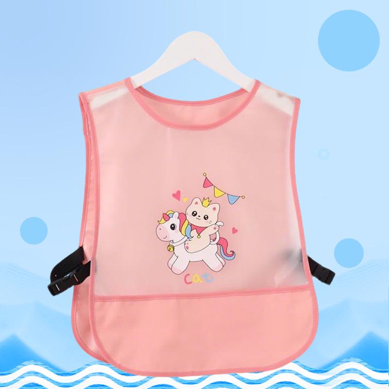 Breathable Mesh Baby Bib: Waterproof, Stain-Proof, Sleeveless Coverall for Infants and Toddlers.
