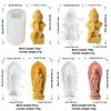 Flexible Silicone Mold Handmade Scented Candle Mould 3D Prayer Shaped Aromatherapy Jewelry Mold Home Decorations