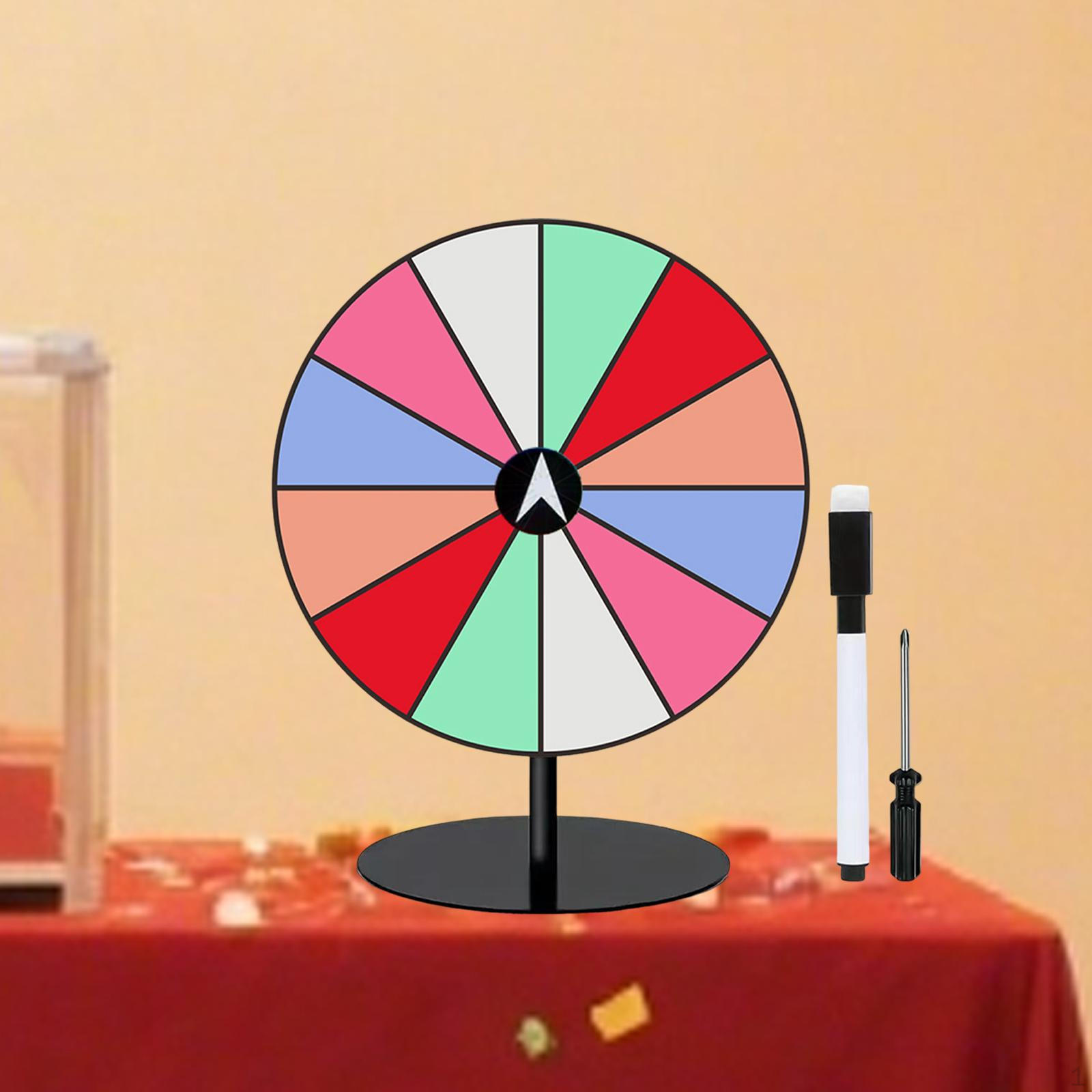 

Настольный призовой барабан-рулетка для розыгрышей с маркером для стирания, интерактивная игра для SquareBaseLightColor