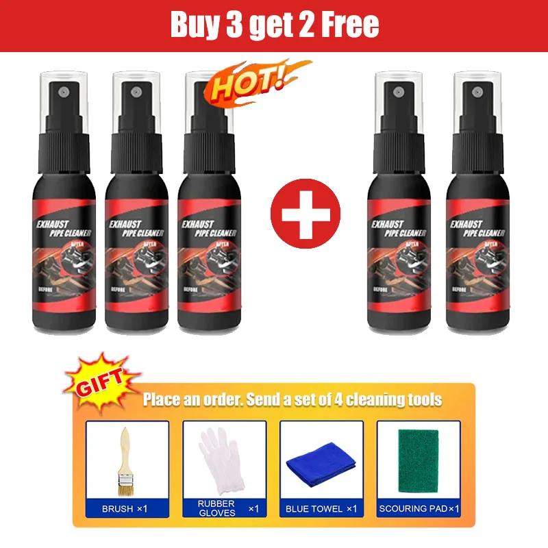 Kit Pulitore Tubo di Scarico Auto 30/120ml Multiuso Spray Rimuovi Ruggine Tubi Metallici Manutenzione Auto Moto