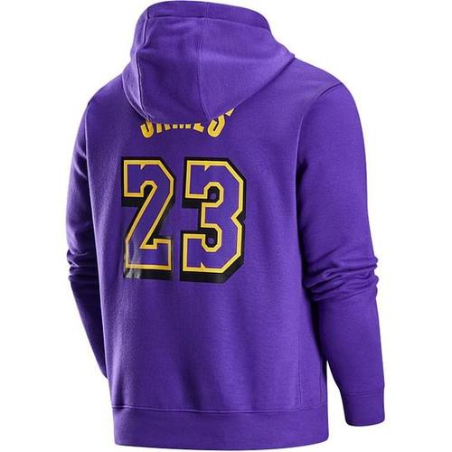 Nike x NBA James Los Angeles Lakers Sweatshirt Men's Global Purple FZ0553-504