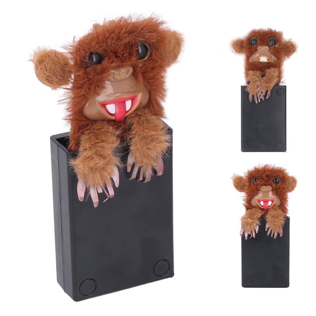 Surprise Prank Monkey Toy Realistic Funny Strengthen Relationships Pop Up Prankster Monkey Plush Dol